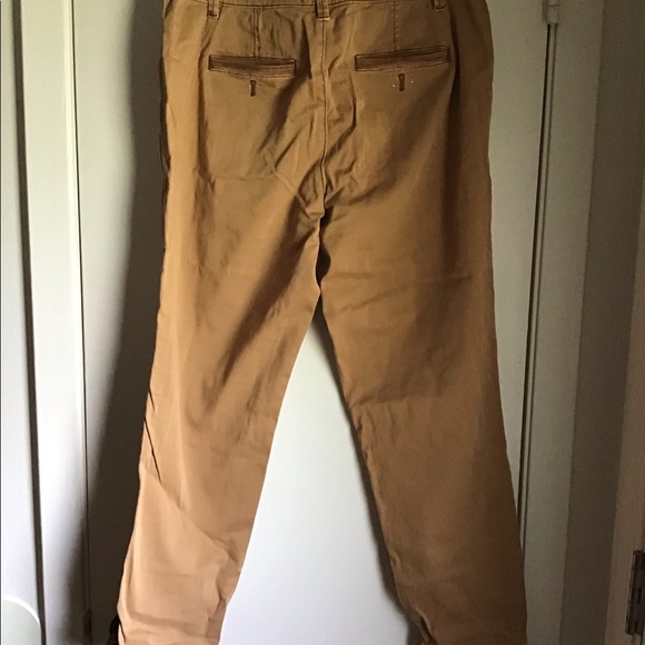Chino by Anthropologie Tan Relaxed Fit Pants - Picture 3 of 3